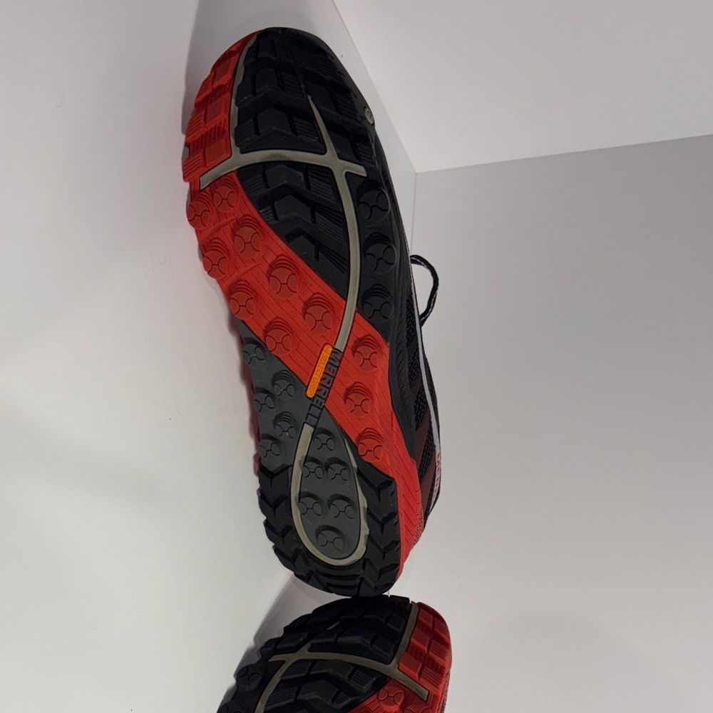 Merrell Men's Black and Red Trail Running Shoes - Picture 10 of 14